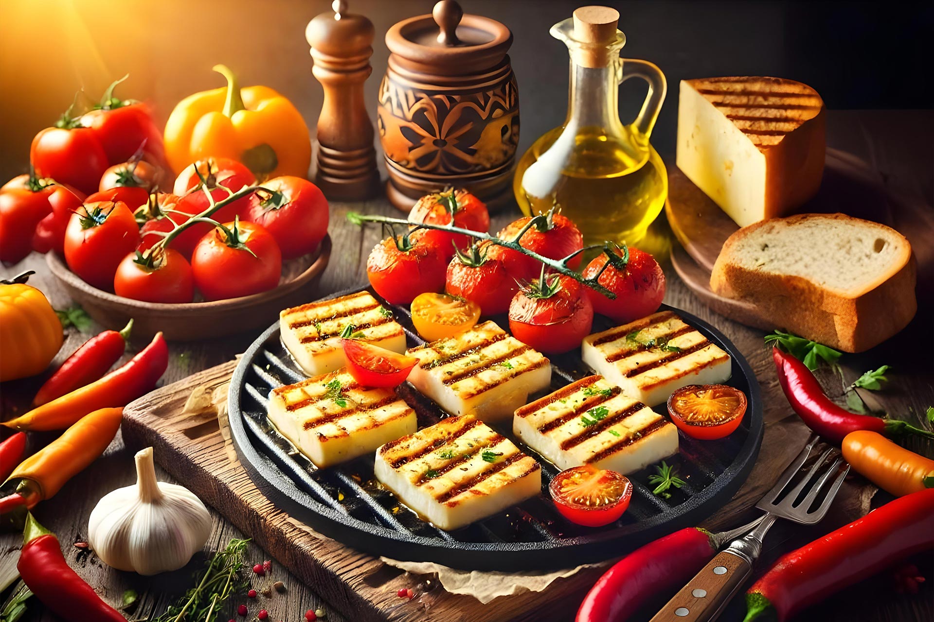 Grilled Halloumi Cheese - The Irresistible Delight