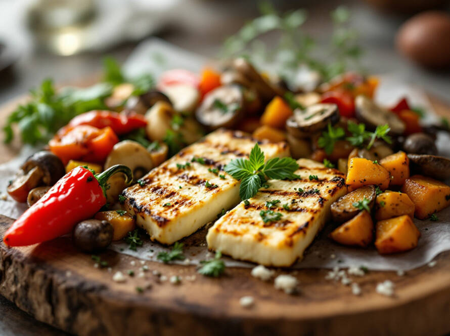 Grilled Halloumi Cheese