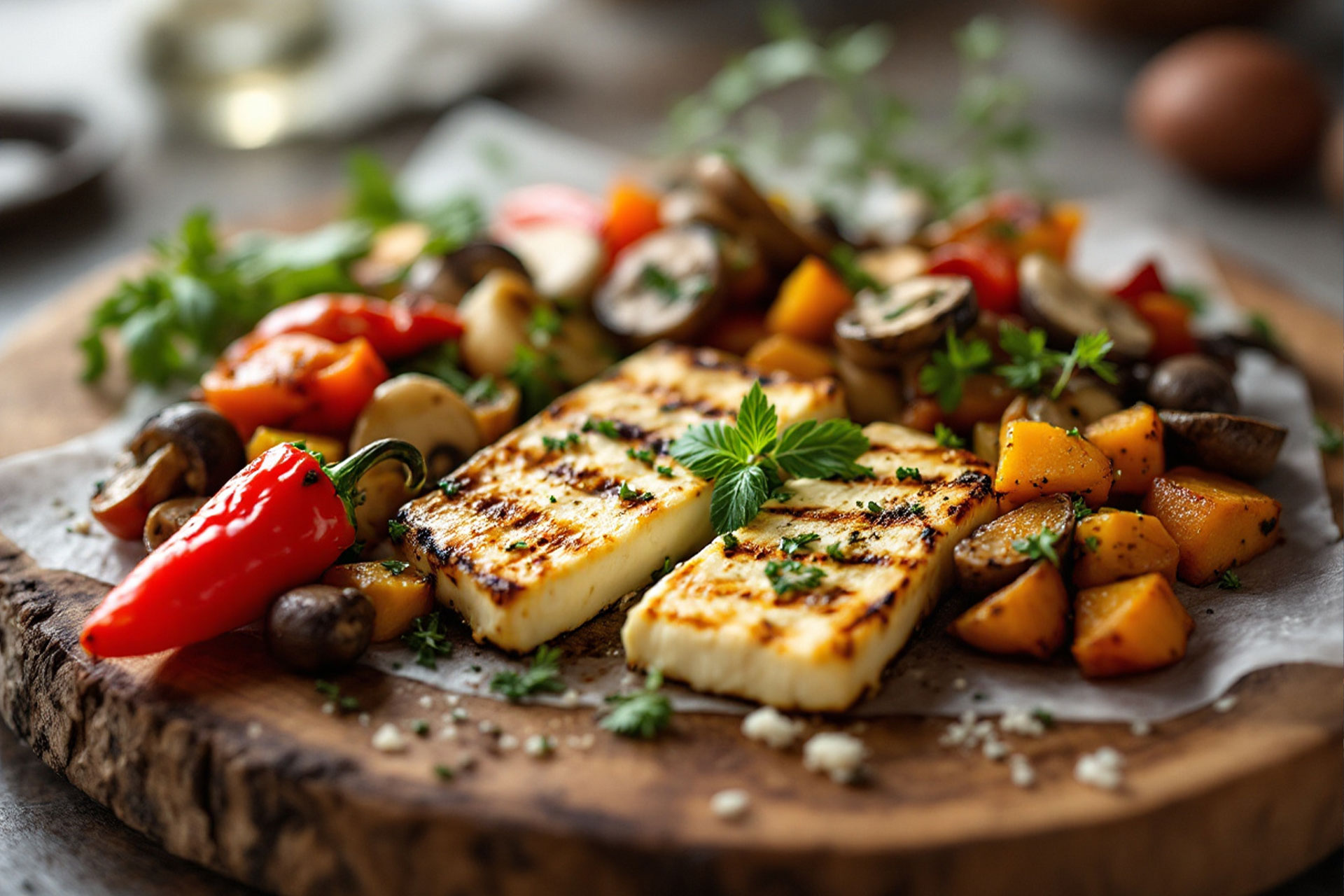 Grilled Halloumi Cheese